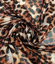 Сетка принт лео кор\бордо